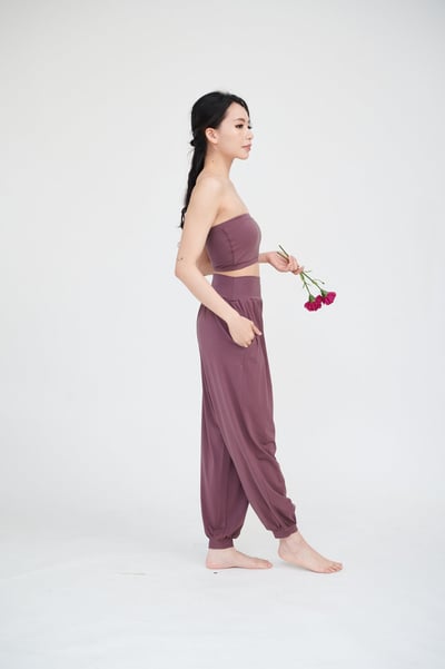 Happy yogi studio 瑜珈抹胸款內衣 煙燻紫 HYS016PUR2