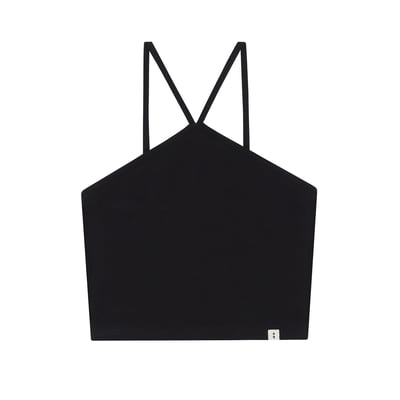 Sohamsoham 細帶造型瑜珈內衣 黑色 SOH010BLK5