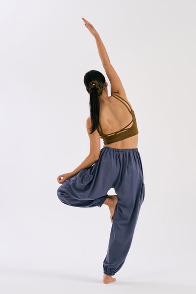 Dhyani 雲朵束腳燈籠寬褲 海洋紫 CON131PUR