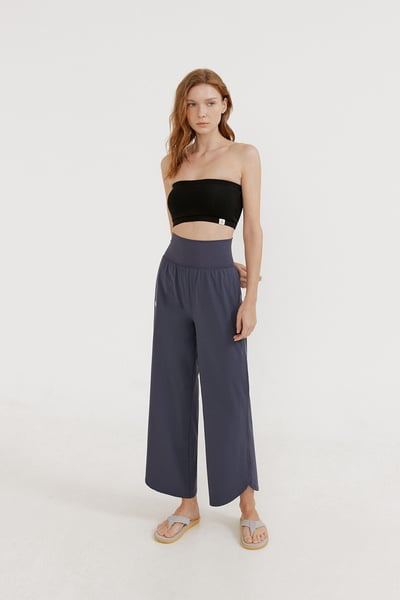 Front2line 涼感機能直筒褲 灰藍色 FDWSPT072NAV4