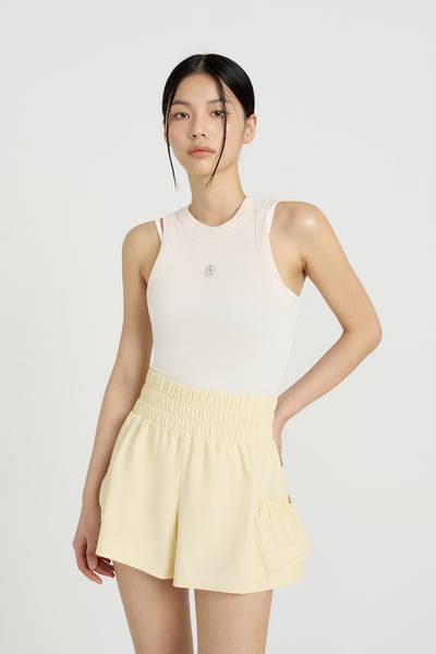 Front2line 涼感機能兩件式短褲 檸檬黃 各類運動適用4