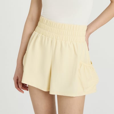 Front2line 涼感機能兩件式短褲 檸檬黃 各類運動適用2