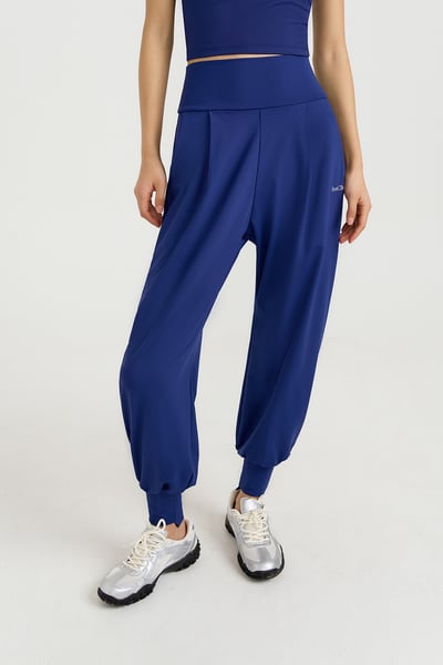 【5色】Front2line Micro Fresh 寬鬆版束腳寬褲 海軍藍 各類運動適用5