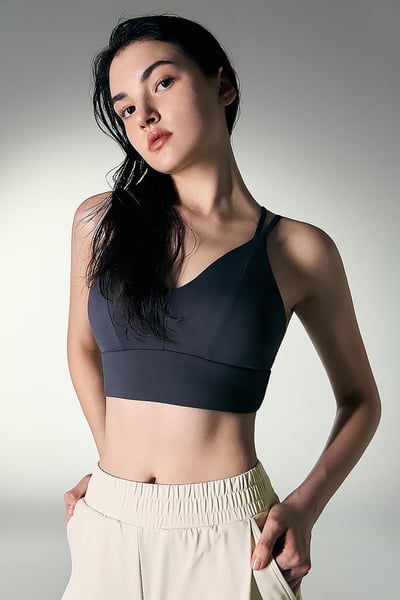 Parsley Allay 放射造型運動內衣 各類運動適用 月光藍 P23BR006IND2