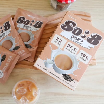 【AQUA.C花漾皙】So:8 香醇奶茶(10包/盒)*奶素可食*2