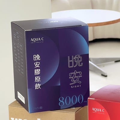 【AQUA.C花漾皙】晚安膠原飲 (10入/盒)2