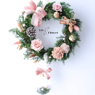 奶茶甜心系列-永生聖誕花圈課1