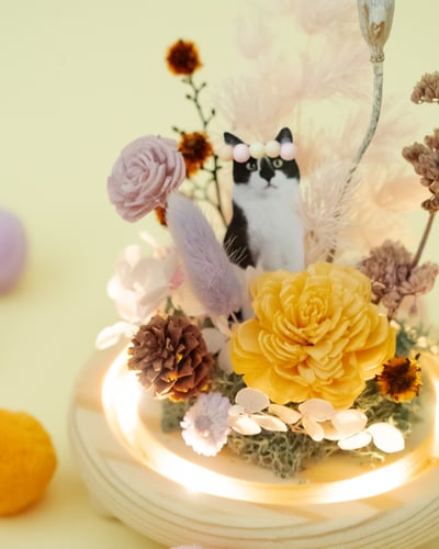 Liv Flower x 流浪動物花園 毛孩鐘罩花藝體驗（目前場次都已額滿）3