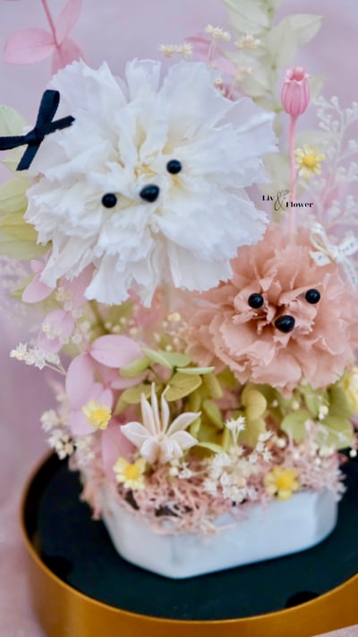 不凋花狗狗玻璃鐘罩｜Always By Your Side 系列5