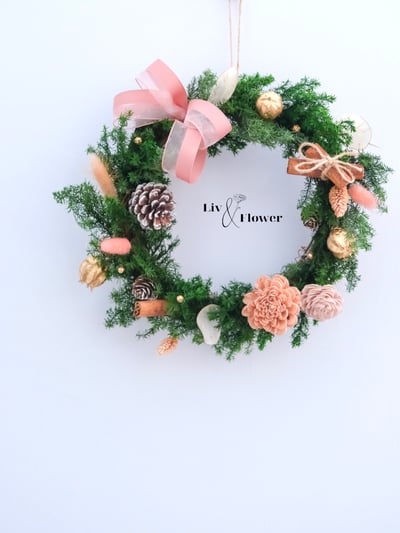 奶茶甜心系列-永生聖誕花圈課11