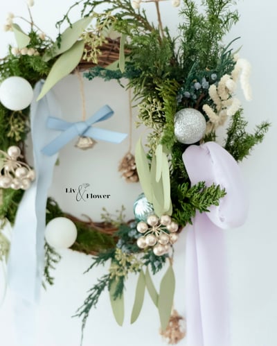 野園森林系列-永生聖誕花圈課2