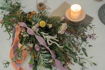 Seasonal Swag Workshop 季節壁掛花束4