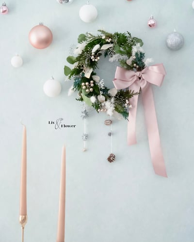 雪地精靈系列-永生聖誕花圈課1