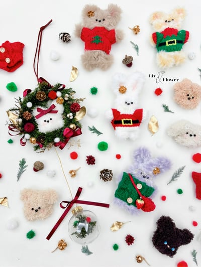 奶茶甜心系列-永生聖誕花圈課14