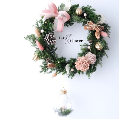 奶茶甜心系列-永生聖誕花圈課6