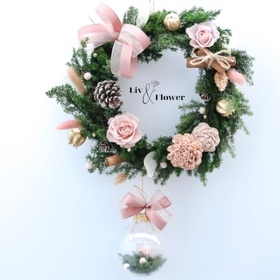 奶茶甜心系列-永生聖誕花圈課4