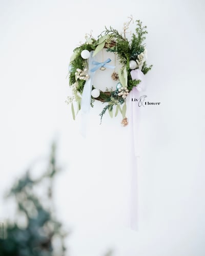 野園森林系列-永生聖誕花圈課5