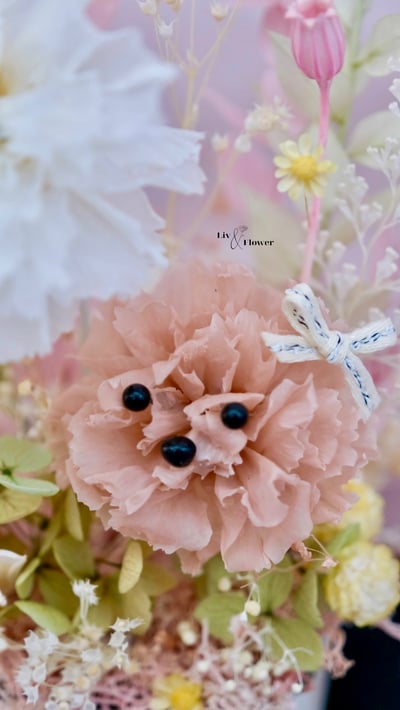 不凋花狗狗玻璃鐘罩｜Always By Your Side 系列3