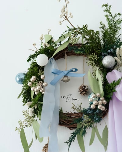 野園森林系列-永生聖誕花圈課4