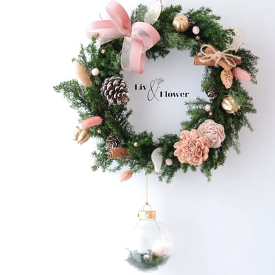 奶茶甜心系列-永生聖誕花圈課10