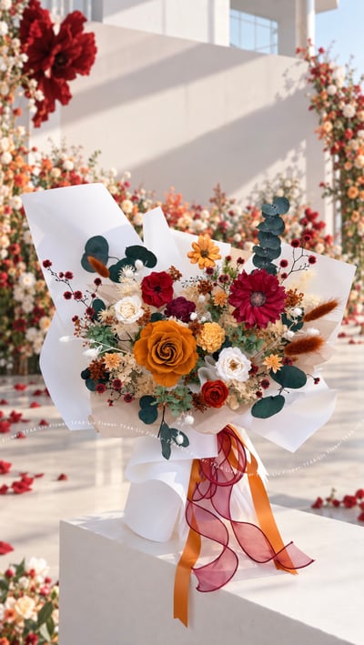 早春晴朗主題Ⅱ 不凋花花束訂製2