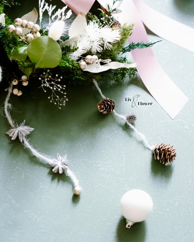 雪地精靈系列-永生聖誕花圈課2