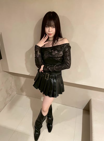 純欲蕾絲拼接長袖上衣6