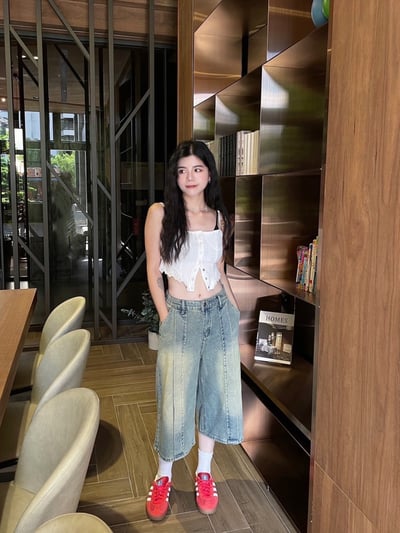 韓系兩件式滾邊蕾絲背心6