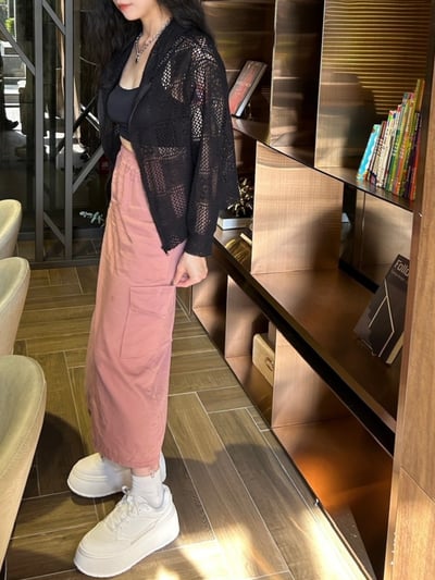 正韓 精緻縷空雕花連帽外套6