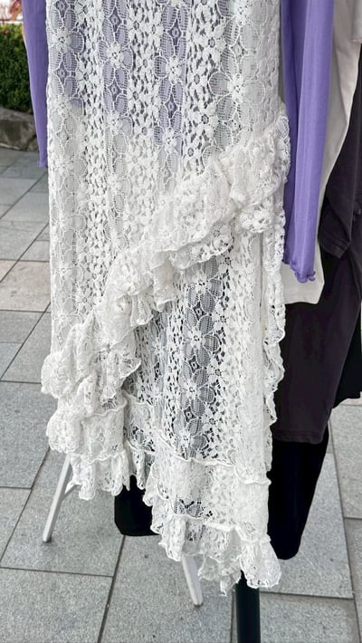 重工蕾絲花邊長版吊帶2