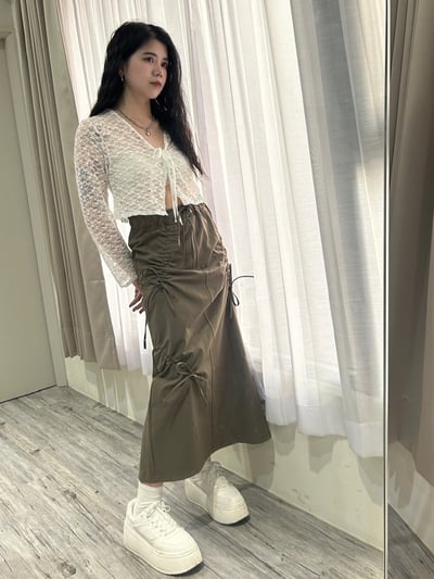 正韓 超親膚純慾小心機蕾絲罩衫4