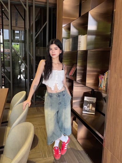 韓系兩件式滾邊蕾絲背心4