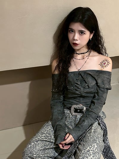 怪誕黑十字架choker項鍊組2