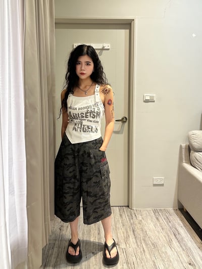 字母寬帶設計款背心3