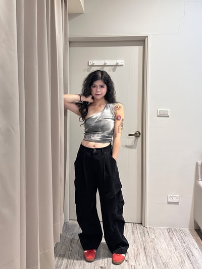 超顯瘦大口袋工裝褲8