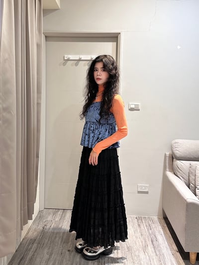 絲絨光澤感吊帶2