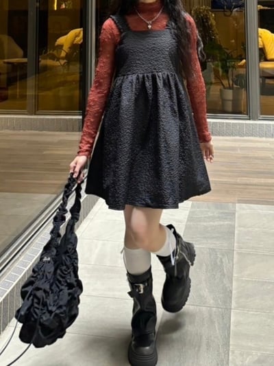 網狀花紋透膚打底衣5