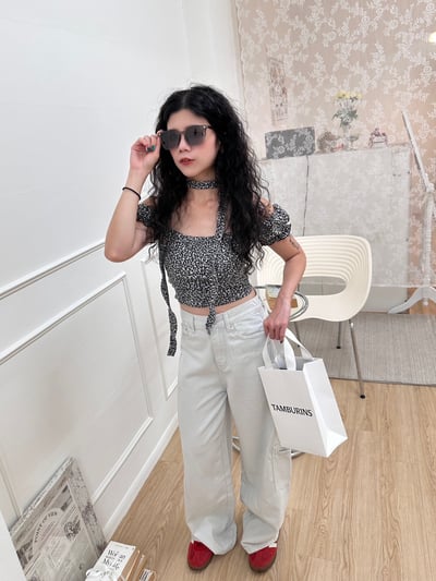 百搭寬鬆直筒牛仔褲1