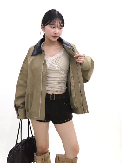 法式蕾絲網紗上衣4