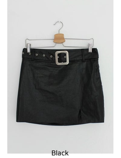 正韓 辣妹騎士率性短裙15