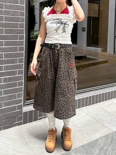 純欲木耳邊撞色假兩件上衣6