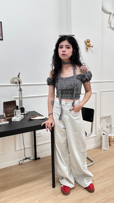 百搭寬鬆直筒牛仔褲6