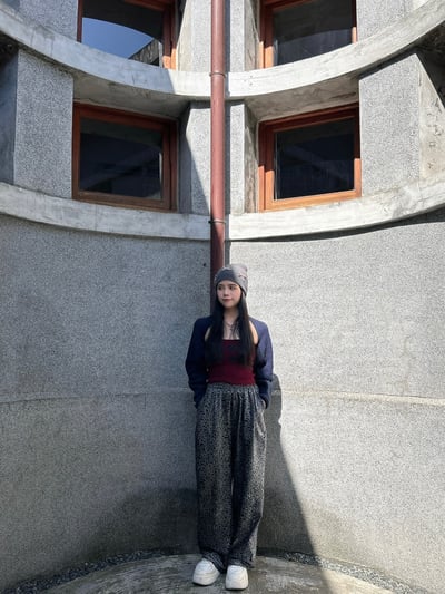 冬季的辣度 字母平口+坎肩外罩5