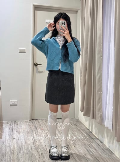 糖果罐子連帽針織外套5