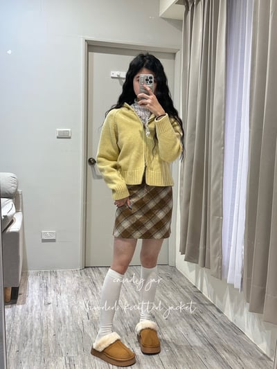 糖果罐子連帽針織外套2