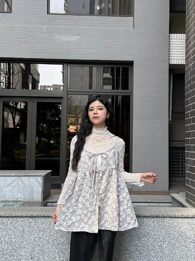 泡泡立體小花綁帶背心6