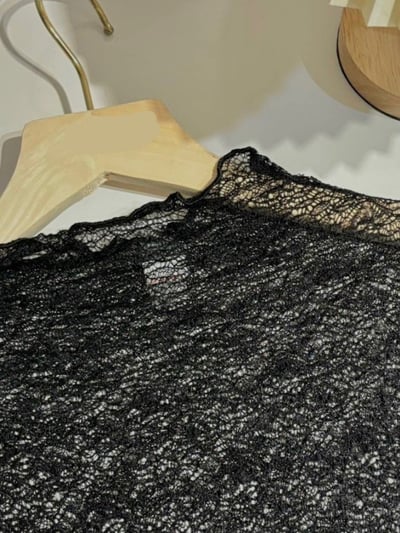 網狀花紋透膚打底衣7