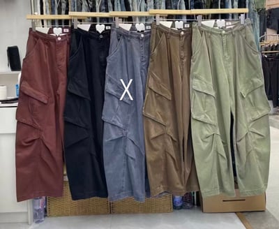 超顯瘦大口袋工裝褲11