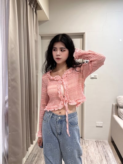 絕美重工花邊罩衫2