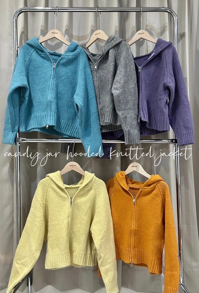 糖果罐子連帽針織外套6